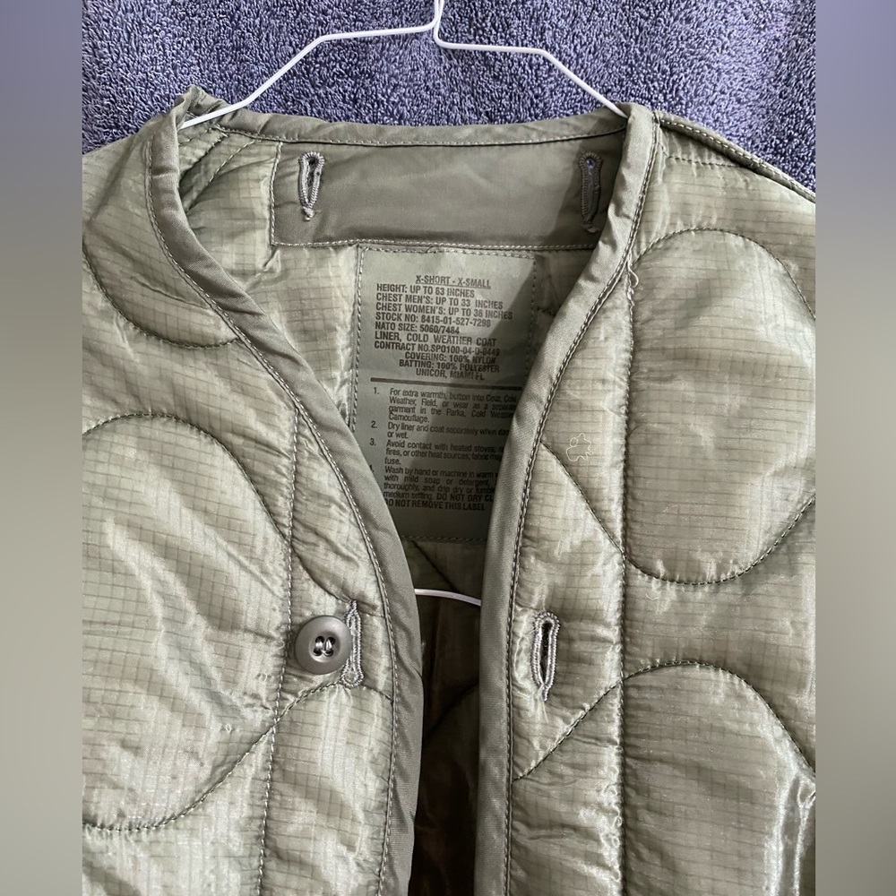 Green Army Surplus Nylon Jacket View 2